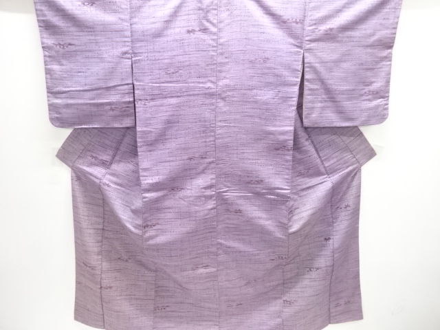 アンティーク　変わり横段織り出し手織り紬着物